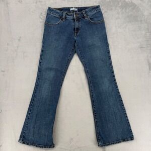 Vintage‎ Levi's 587 Low Flare Jeans Medium Wash Denim Women's Size 6M